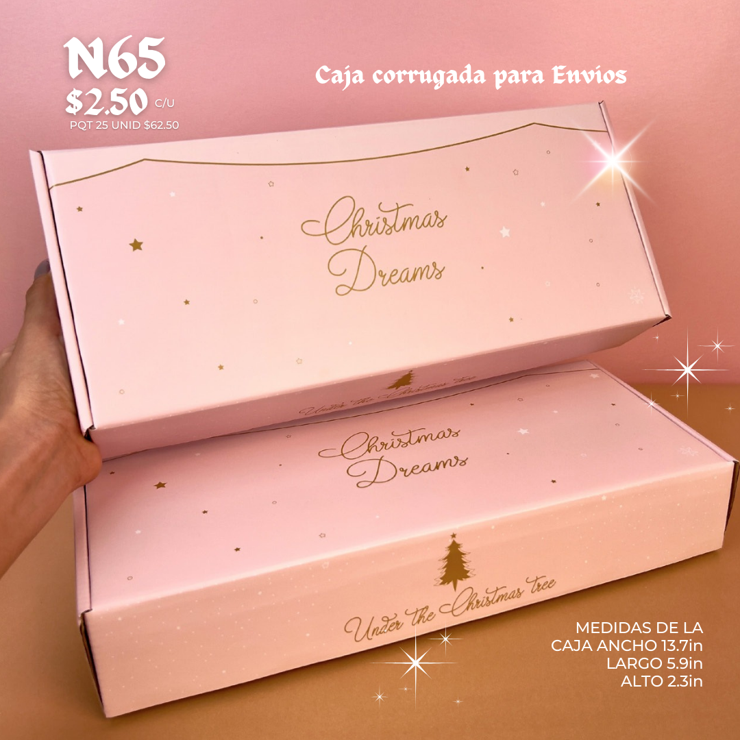 SHIPPING BOX PINK CHRISTMAS DREAMS