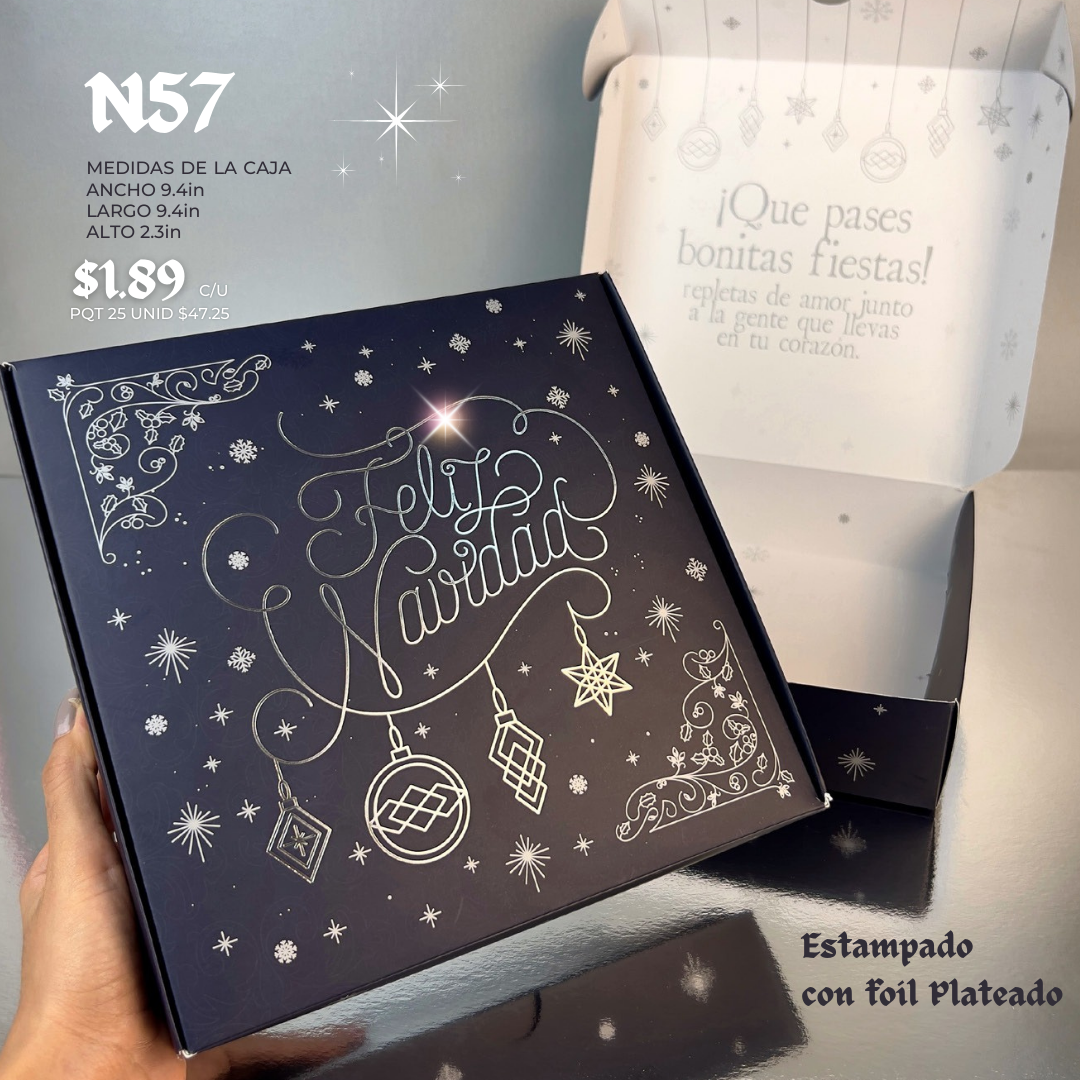 GIFT BOX FELIZ NAVIDAD AZUL