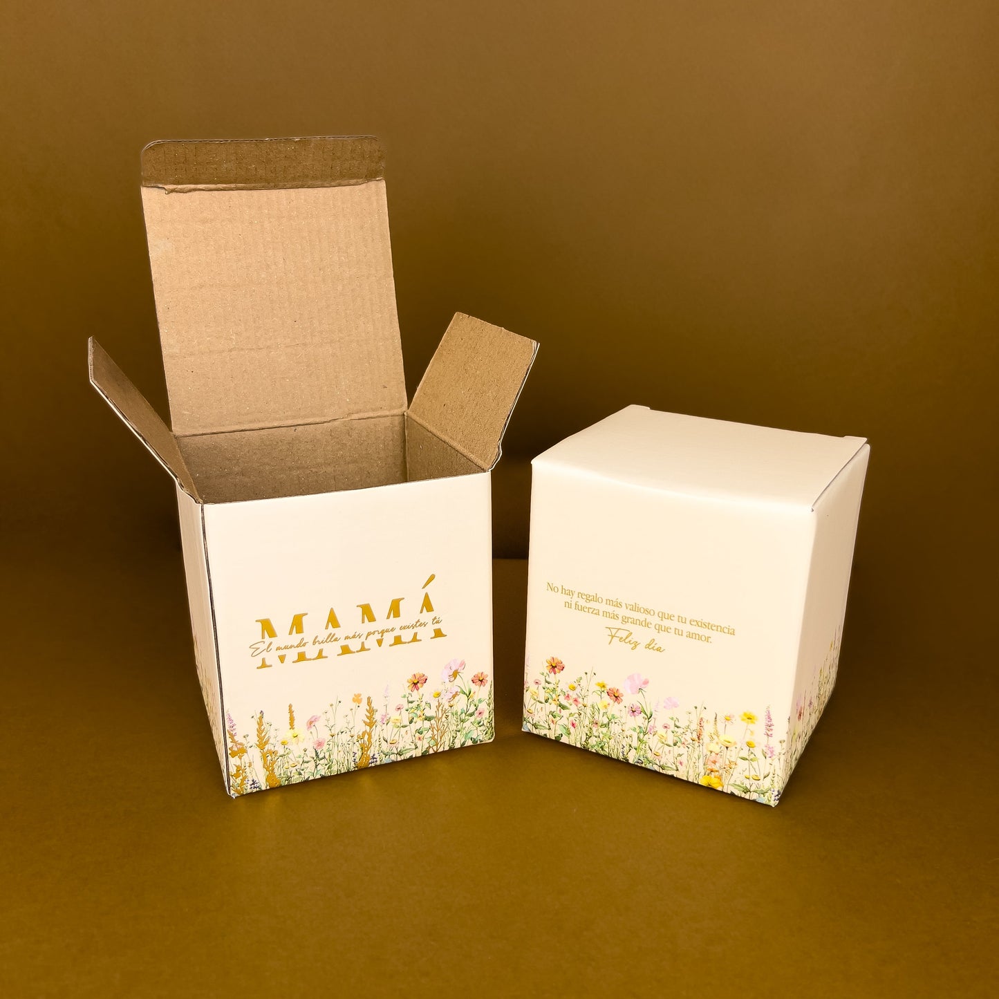 Caja Vela Corrugada Mamá