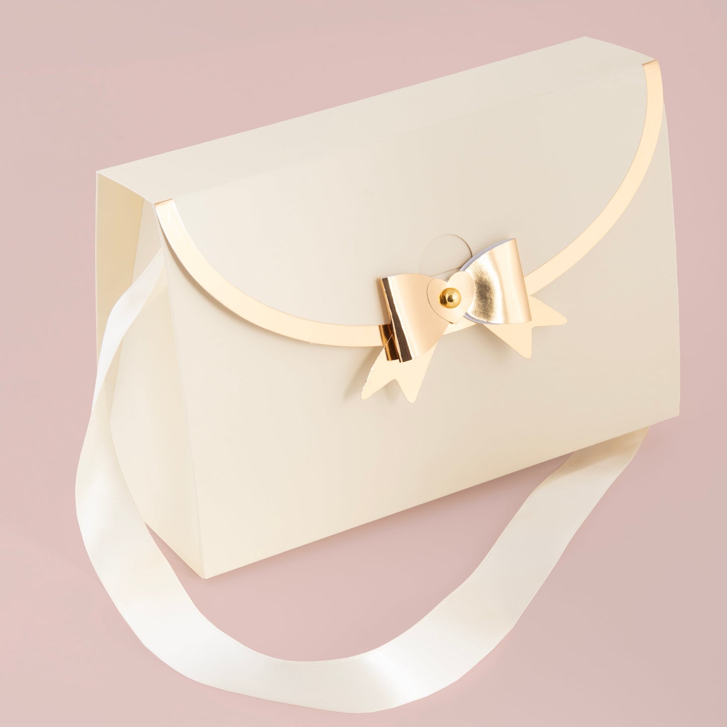 Cartera Grande Crema