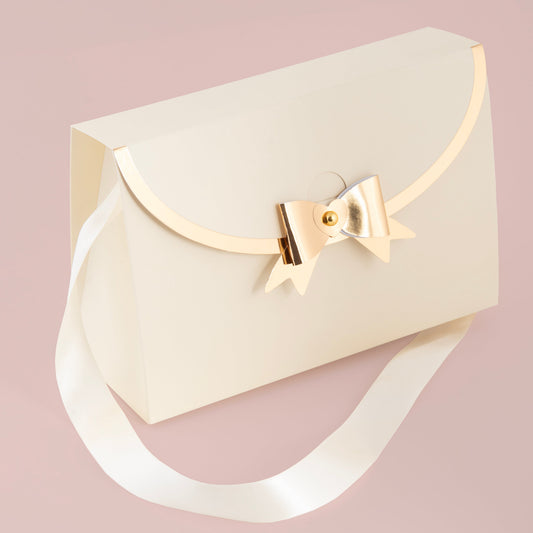 Cartera Grande Crema