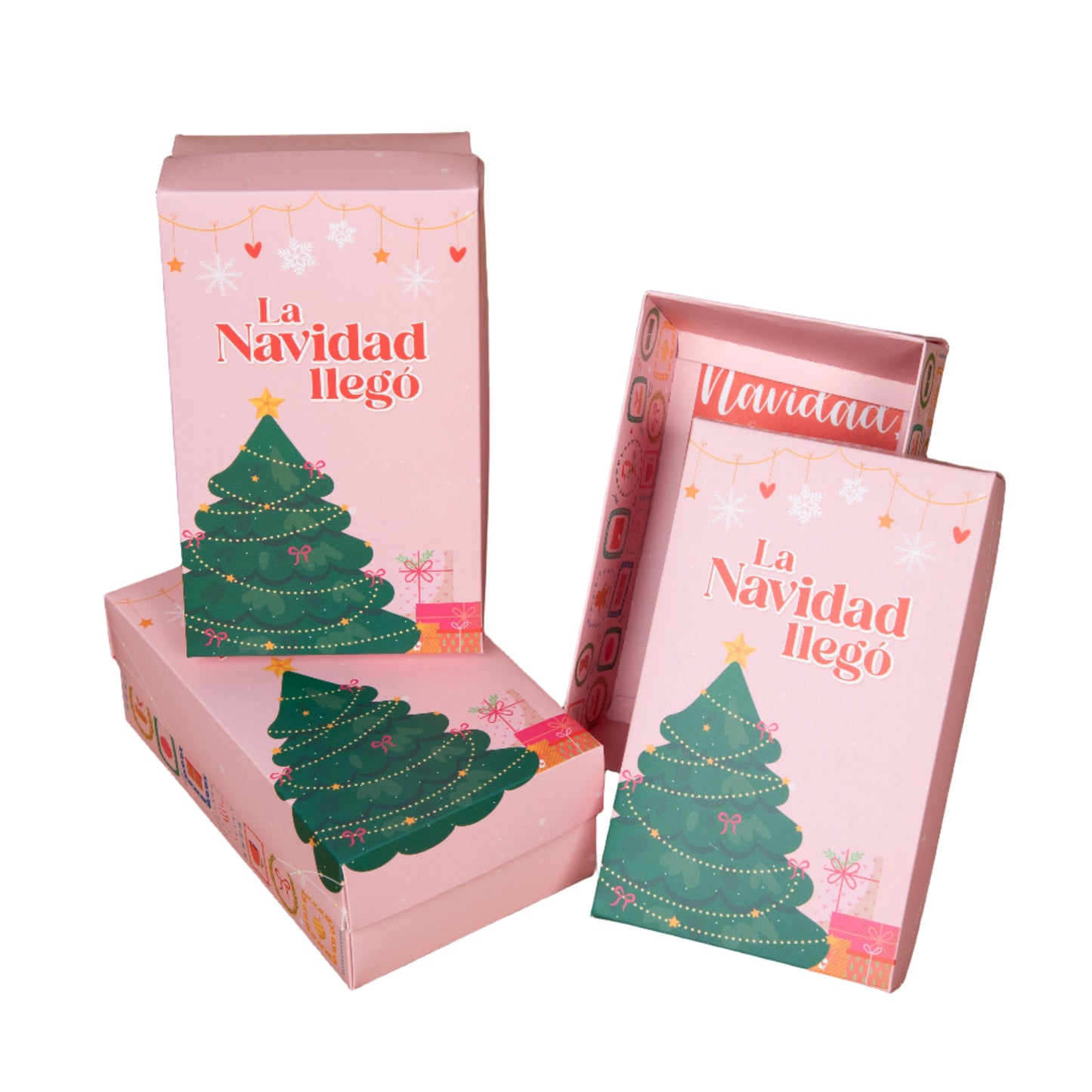 Caja con tapa Navidad Llegó