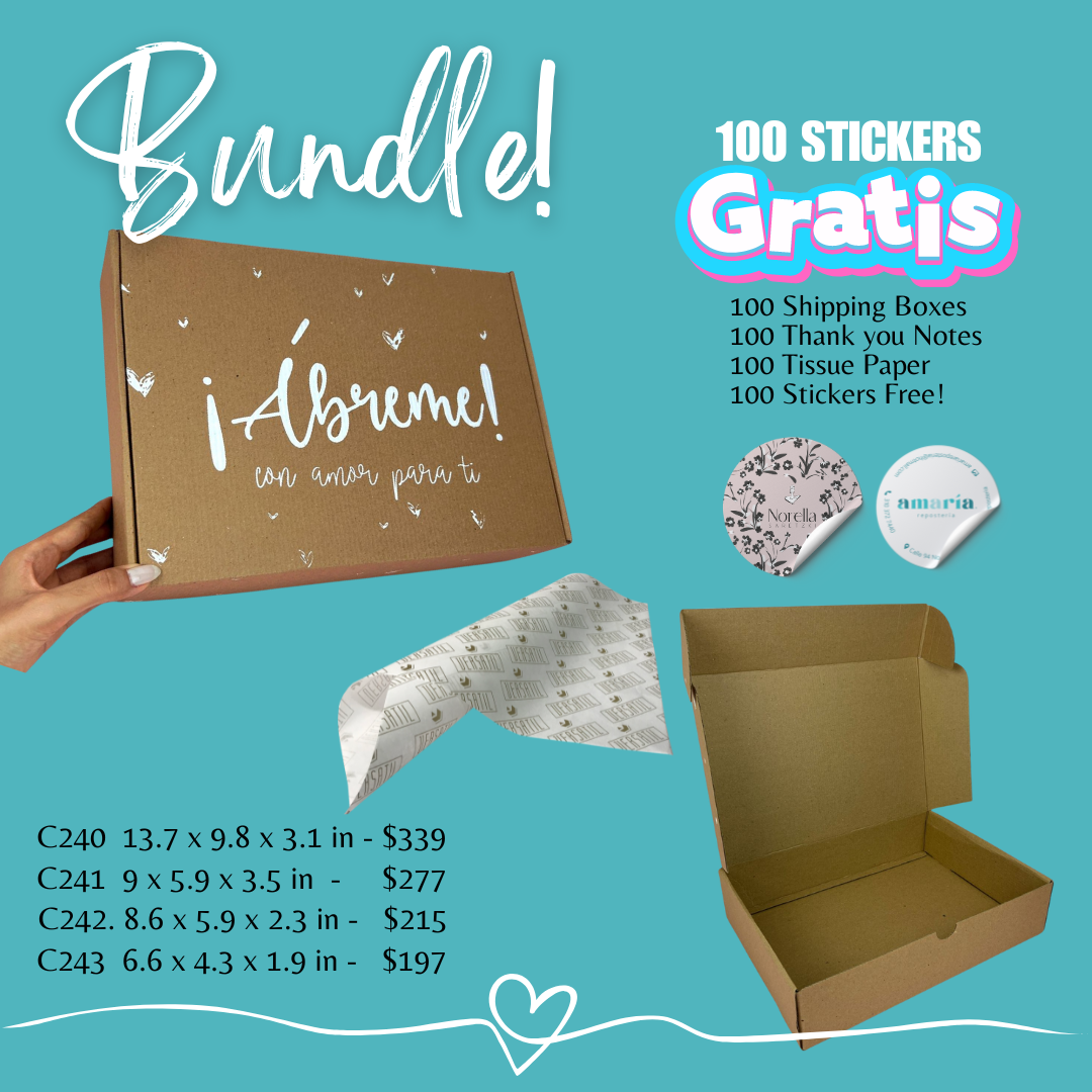Shipping Box Bundle! 100 pack WonderV Packing