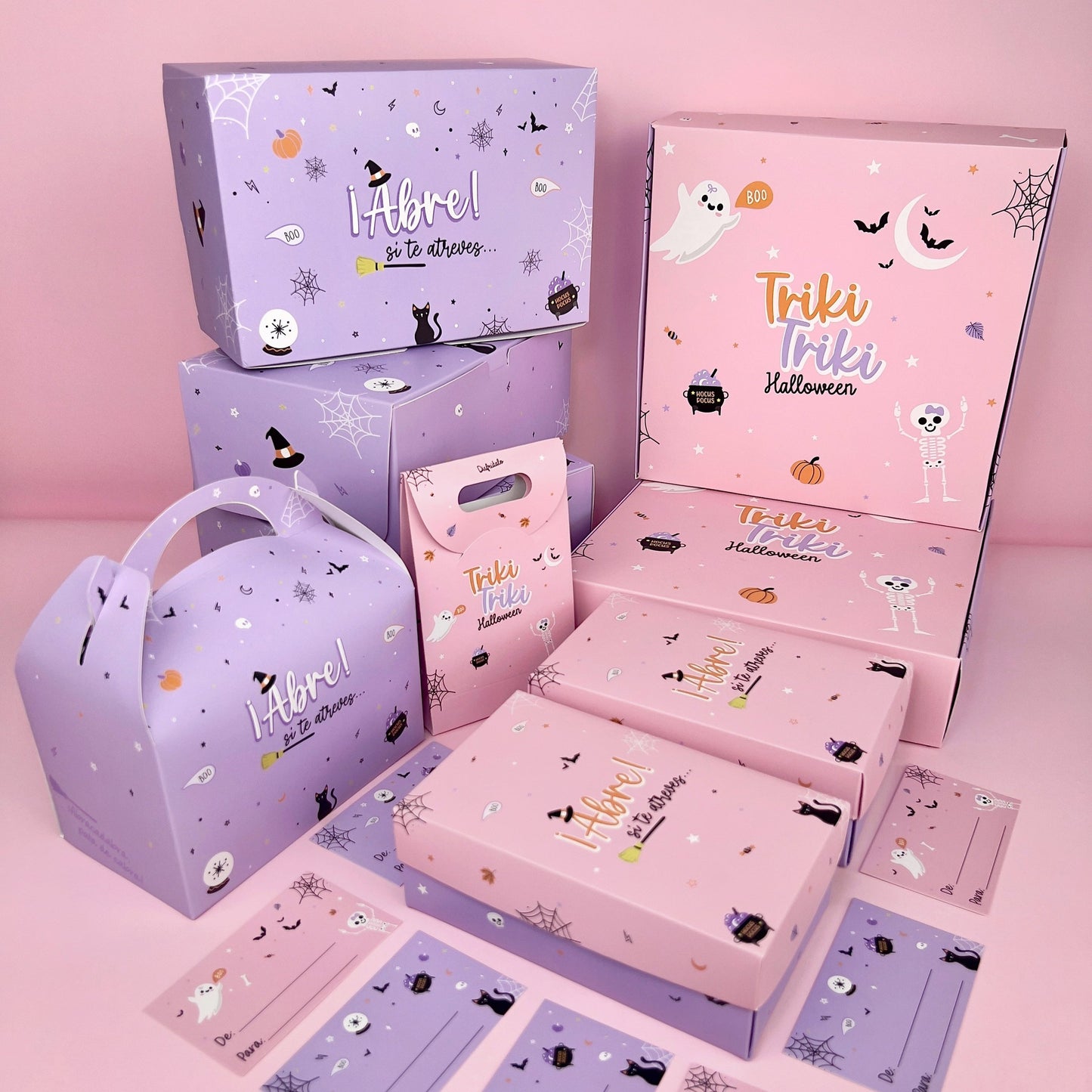 Halloween Pink Cookies Box